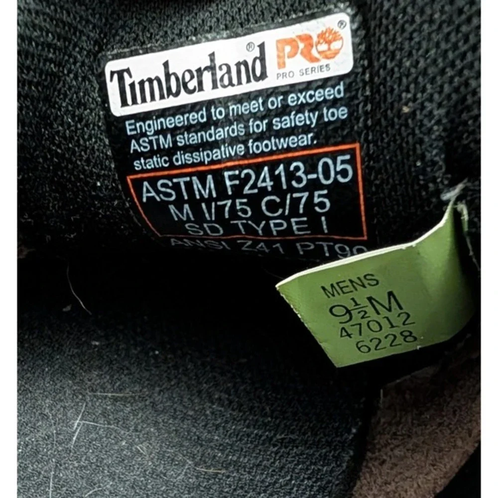 Timberland ASTM F2413-05 ANSI Z41‎ PT99 Men Size 9.5M Steel Moc Toe Oxford Shoes